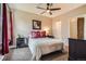 Bedroom with natural light, carpet, and black furniture at 7462 S Quail Cir # 426, Littleton, CO 80127