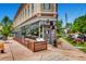 Charming exterior featuring a restaurant with outdoor seating at 3047 Osceola St, Denver, CO 80212