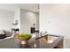 Modern kitchen features granite counters and stainless steel sink, with a view into adjacent room at 2958 Syracuse St # 306, Denver, CO 80238