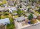 Aerial view of a charming neighborhood showcasing well-maintained homes and lush greenery at 882 E Briarwood Cir, Centennial, CO 80122