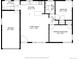 Layout featuring utility, garage, kitchen, living room, bedrooms, and bathroom dimensions for property overview at 1734 Kingston St, Aurora, CO 80010