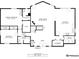 Detailed floor plan showcasing the layout of the bedrooms, bathrooms, living room, and kitchen on Floor 2 of the home at 530 Windmill Rd, Castle Rock, CO 80108