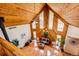 Vaulted living room featuring hardwood floors, many windows, and a wood-burning fireplace at 530 Windmill Rd, Castle Rock, CO 80108