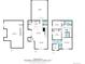 Detailed floor plan featuring basement, main and upper floors with labeled rooms and dimensions for layout visualization at 9804 Rosalee Peak St, Littleton, CO 80125