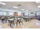 Bright common room with multiple tables and chairs, offering a versatile space for gatherings and activities at 13606 E Bates Ave # 304, Aurora, CO 80014