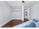 Bright and open bedroom with closet space and en-suite bathroom at 2281 Vaughn # 104A, Aurora, CO 80014