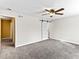 Bedroom with neutral paint, carpeted floor, and a ceiling fan offering a serene and comfortable atmosphere at 421 E Highline Cir, Centennial, CO 80122