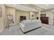 Spacious basement with comfortable seating, large tv and built-in cabinetry at 2618 Bellavista St, Castle Rock, CO 80109