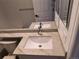 Bathroom featuring a single sink vanity with decorative countertops at 10538 Tiger, Lone Tree, CO 80124