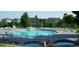 Beautiful community pool and spa area with lounge chairs and meticulously maintained landscaping at 10538 Tiger, Lone Tree, CO 80124