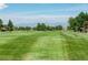 Expansive golf course featuring lush greenery and distant mountain views at 8730 Chase Dr # 141, Arvada, CO 80003