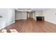 Finished basement with hardwood floors and wet bar at 63 Harrison St, Denver, CO 80206