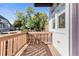 Private deck overlooking the neighborhood at 63 Harrison St, Denver, CO 80206