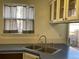 Functional kitchen featuring a stainless steel double sink with a window at 1339 Sumner St # B, Longmont, CO 80501