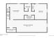 Basement floor plan with laundry room, bathroom, bedroom, utility closet, stairs, and finished basement area at 6050 Marshall Ct, Arvada, CO 80003