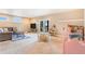 Finished basement featuring a cozy seating area with an entertainment space perfect for a Gathering at 17635 Silver Fox Ct, Mead, CO 80542