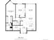 Floorplan showing the layout of this 2 bed, 2 bath condo totaling 1176 sq ft at 6000 W Floyd Ave # 307, Denver, CO 80227
