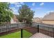 Backyard view with wooden fence and lush green space, perfect for outdoor activities at 4592 Malaya St, Denver, CO 80249