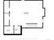 Basement floor plan showing the layout of the storage, bathroom, and utility spaces at 3762 S Fenton Way, Denver, CO 80235