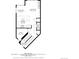 A detailed floor plan showcasing the layout of the living room, kitchen, and dining area at 1932 W 32Nd Ave, Denver, CO 80211