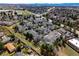 A high angle view of the neighborhood featuring mature trees and street access at 4027 E Geddes Cir, Centennial, CO 80122