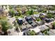 A charming neighborhood from above, highlighting well-kept homes with manicured lawns and tree-shaded streets at 2355 N Emerson St, Denver, CO 80205