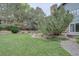 Expansive backyard with a well-manicured lawn and mature landscaping, perfect for outdoor activities and relaxation at 7715 S Hudson Ct, Centennial, CO 80122