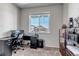 Inviting office space with natural light, neutral carpet and view of the outside at 3953 John Ave, Castle Rock, CO 80104