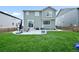Spacious backyard with a green lawn and concrete patio, perfect for entertaining at 652 Pinecliff Dr, Erie, CO 80516