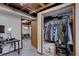 Bedroom closet featuring ample storage and organization systems at 1549 S Evanston St, Aurora, CO 80012