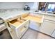 Kitchen cabinets with stylish hardware, granite countertops, and soft-close drawers at 1641 S Idalia Cir # F, Aurora, CO 80017