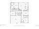 Detailed first floor plan showing layout of the home including bedrooms, kitchen, living room, and bathrooms at 17710 E Emilia Dr, Parker, CO 80134