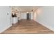 Open concept living room with hardwood floors and modern finishes at 2 Adams St # 1504, Denver, CO 80206