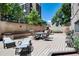 Spacious outdoor patio featuring comfortable seating, perfect for relaxation and entertaining at 2 Adams St # 1504, Denver, CO 80206