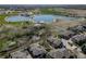 Community aerial view showcasing scenic lakes, green spaces, and walking trails, perfect for outdoor enthusiasts at 3000 E 112Th Ave # 56, Northglenn, CO 80233