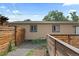 View of the backyard showing partial fencing at 1540 Filbert Ct, Denver, CO 80220