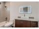 Clean bathroom with updated fixtures and granite countertop at 291 S Franklin St, Denver, CO 80209