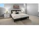 This bedroom offers a relaxing atmosphere with soft carpet, gray walls, and neutral-colored decor at 2351 Lassen Ln, Castle Rock, CO 80109
