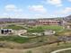 Community park with playground, playing fields, and landscaping provides a recreational area for residents at 2351 Lassen Ln, Castle Rock, CO 80109