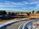 Scenic view featuring a sidewalk, open fields and neighborhood with mountain views at 2061 Chesapeake Pl, Highlands Ranch, CO 80126