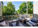 Relaxing deck furniture overlooking backyard at 6324 S Grape Ct, Centennial, CO 80121