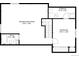Basement floor plan includes recreation room, bedroom, bath and storage at 8501 W Union Ave # 41, Littleton, CO 80123