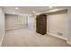 Spacious finished basement with plush carpeting, abundant lighting and large storage closet at 1231 Cedar Ave, Boulder, CO 80304