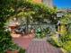 Charming garden patio with lush greenery and seating at 4696 S Yates St, Denver, CO 80236