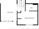 Floor plan showing the living room, bathroom, and primary bedroom at 8559 W 75Th Pl, Arvada, CO 80005