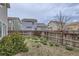 Backyard with wood fence and greenery at 20000 E Mitchell Pl # 39, Denver, CO 80249
