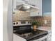 Close-up of a well-equipped kitchen showcasing stylish backsplash and a modern range at 1935 W 102Nd Ave, Thornton, CO 80260