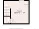 This floor plan displays a room with stairway access at 2508 Kensing Ct, Denver, CO 80211