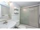 Bathroom features a clean design with a shower, toilet, and vanity, maximizing functionality and space at 805 Columbine Rd # 105, Breckenridge, CO 80424