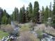 Serene creek view from the back of property surrounded by lush trees, stream, and nature at 805 Columbine Rd # 105, Breckenridge, CO 80424